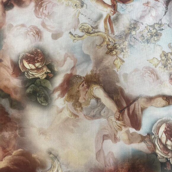 No Boundaries Sleeveless Tank Top Shirt Womens Large Angel Print New - Picture 6 of 11